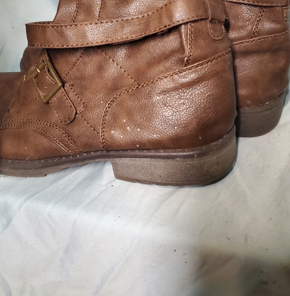 Brown Strappy Ankle Boots - Picture 4 of 4